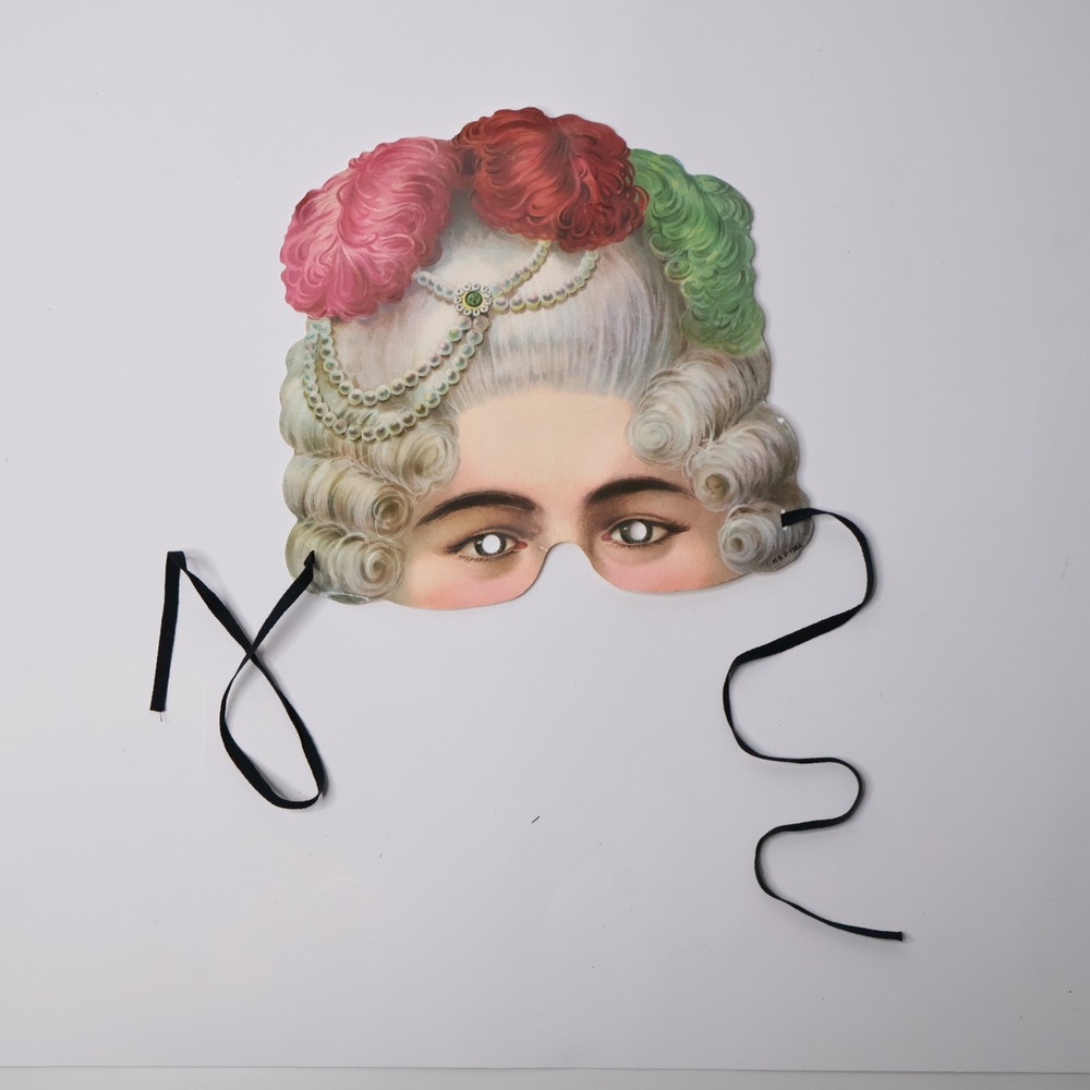 Victorian Lady Mask Facsimile of Gen Mask H&P England Stockholms Paper Masters